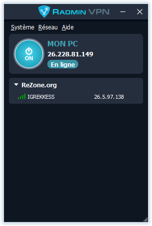 Radmin VPN ReZone